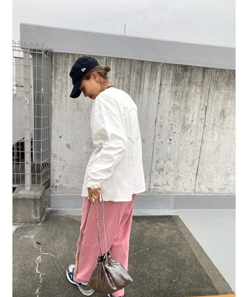 tシャツ 「hideka select」ハートロゴロングＴシャツ / ハート ロンT ロゴT オーバーサイズ ビッグサイズ レディース HEILIS tシャツ 「hideka select」ハートロゴロングTシャツ
