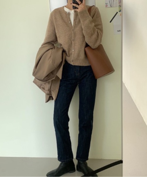 sorule ニット セーター ベーシックニットカーディガン レディース