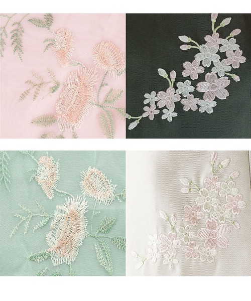 Catherine Cottage（キャサリンコテージ） 着物 花柄刺繍チュール