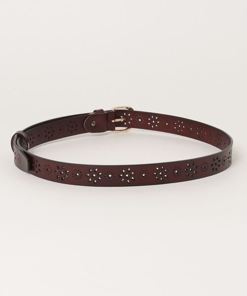 G.D.N. ベルト パンチングレザー 太陽モチーフ 28mm メンズ