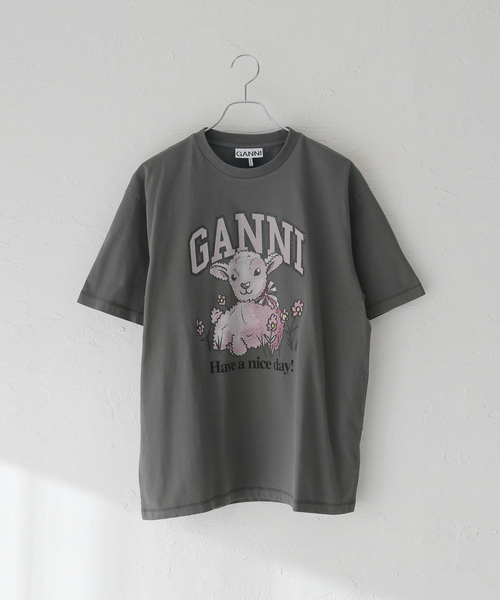 GANNI tシャツ Tシャツ 「GANNI / ガニー」Future Heavy Jersey