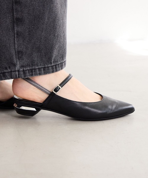 HIMIKO パンプス 「Made in Japan」「撥水」ローヒールバック