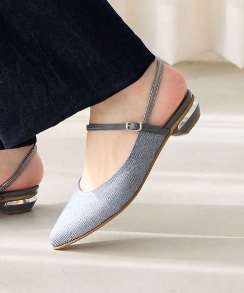 HIMIKO パンプス 「Made in Japan」「撥水」ローヒールバック