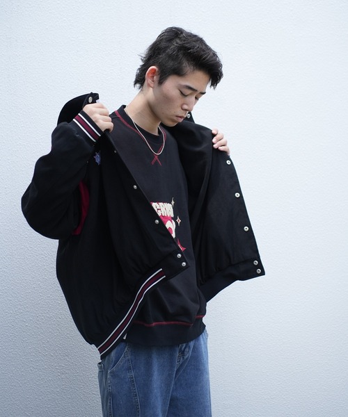 スタジャン HOOK -original- リバーシブルセーラーカラーブルゾン