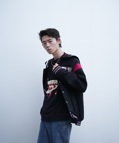 スタジャン HOOK -original- リバーシブルセーラーカラーブルゾン