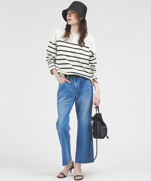 ニット セーター 「TRICOTS JEAN MARC」ボートネック ボーダーニットプルオーバー レディース TRICOTS JEAN MARC ニット セーター 「TRICOTS MARC」ボート