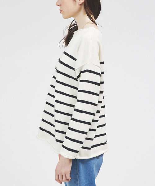 ニット セーター 「TRICOTS JEAN MARC」ボートネック ボーダーニットプルオーバー レディース TRICOTS JEAN MARC ニット セーター 「TRICOTS MARC」ボート