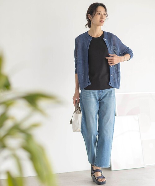 カーディガン PATTERN MESH クルーネック カーディガン レディース カーディガン PATTERN MESH クルーネック レディース : ZOZOTOWN