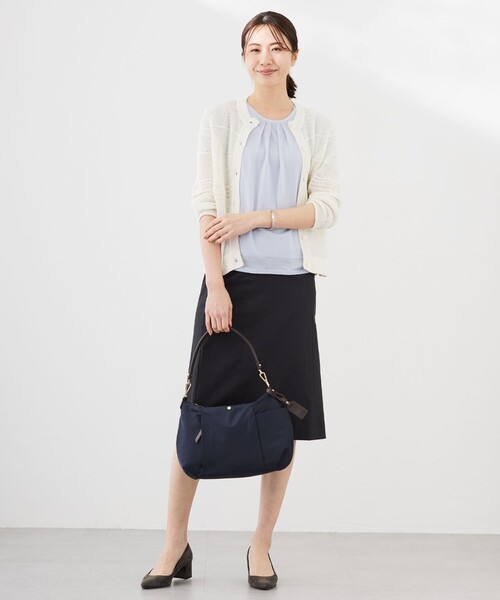 カーディガン PATTERN MESH クルーネック レディース : ZOZOTOWN