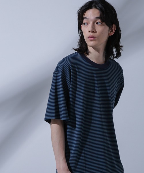 tシャツ Tシャツ メンズ Anti Soaked(R)  汗染み防止 ボーダークルーネックTシャツ｜zozo｜22