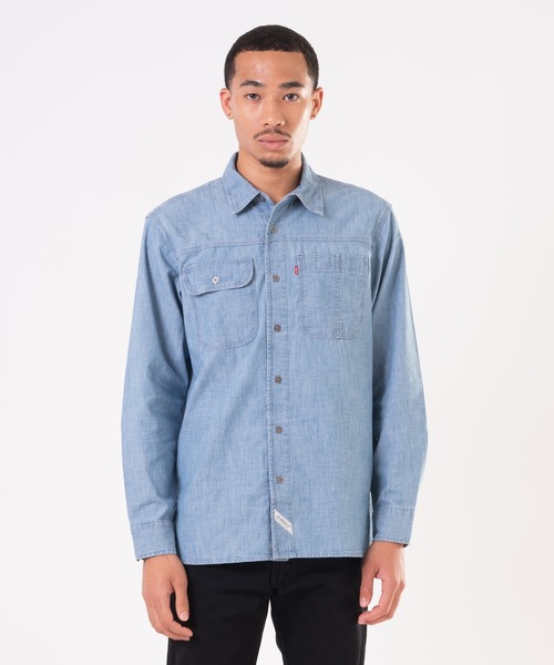 Levi様 Levi's シャツ Levi's/リーバイス ワーカーシャツ ブルー LINDE