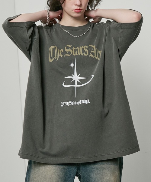 tシャツ 「Alfred Alex」ヴィンテージメイクデザイン ビッグピグメント