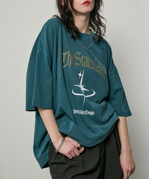 tシャツ 「Alfred Alex」ヴィンテージメイクデザイン ビッグピグメント