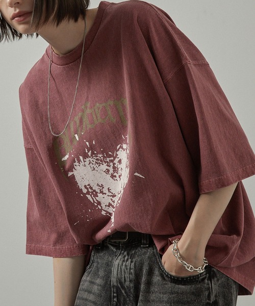 tシャツ 「Alfred Alex」ヴィンテージメイクデザイン ビッグピグメント