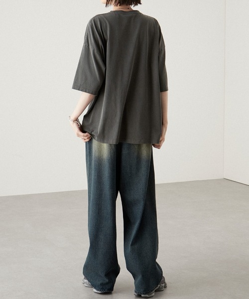 tシャツ 「Alfred Alex」ヴィンテージメイクデザイン ビッグピグメント