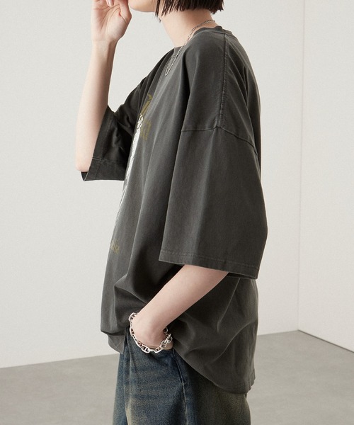 tシャツ 「Alfred Alex」ヴィンテージメイクデザイン ビッグピグメント