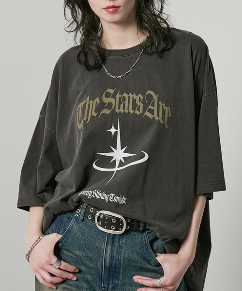 tシャツ 「Alfred Alex」ヴィンテージメイクデザイン ビッグピグメント