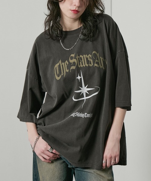 tシャツ 「Alfred Alex」ヴィンテージメイクデザイン ビッグピグメント