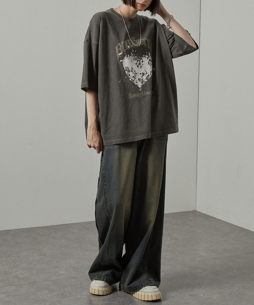 tシャツ 「Alfred Alex」ヴィンテージメイクデザイン ビッグ