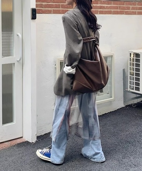 ワンピース キャミワンピース レイヤードスタイル 混色メッシュロング 