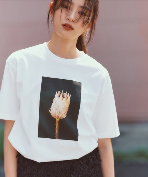 tシャツ PHOTO Tシャツ レディース