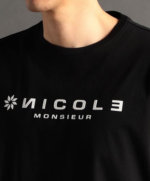 ムッシュニコル（MONSIEUR NICOLE）/ロゴグラフィック 半袖Tシャツ MONSIEUR NICOLE（ムッシュニコル） tシャツ ロゴグラフィック 半袖T