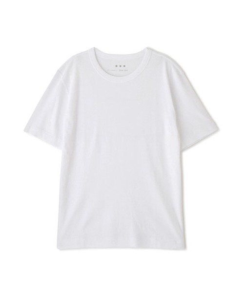 tシャツ three dots オーガニックコットンクルーネックTee レディース