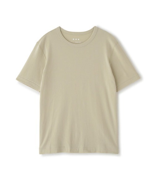 etretokyo オーガニックコットンUネッ クT three dots オーガニックコットンUネックロンTee(S WHITE