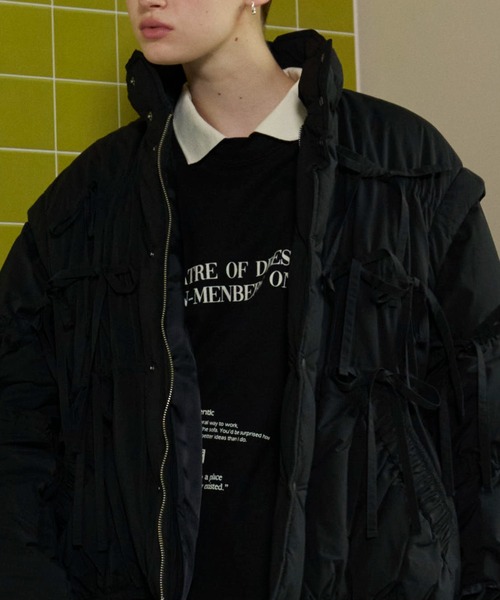 ジャケット ブルゾン 2way Ribbon Puffer 読み切り Jacket/2WAYリボン 