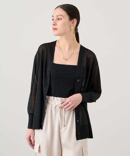 ANAYI」 ニットカーディガン 38 ブラック レディース : 85252426  