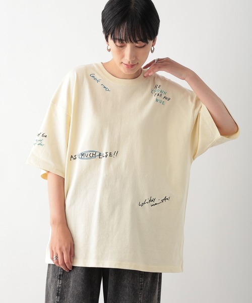 LEPSIM tシャツ リメイク風刺繍T 138739 レディース : ZOZOTOWN