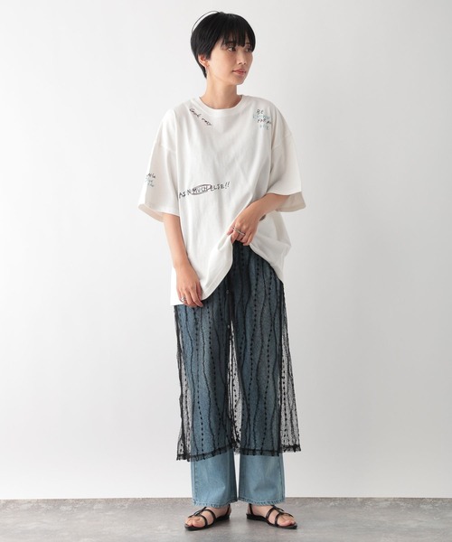 さかたページ LEPSIM tシャツ リメイク風刺繍T 138739 レディース : ZOZOTOWN