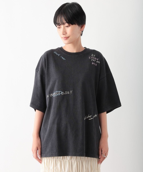 LEPSIM tシャツ リメイク風刺繍T 138739 レディース : ZOZOTOWN