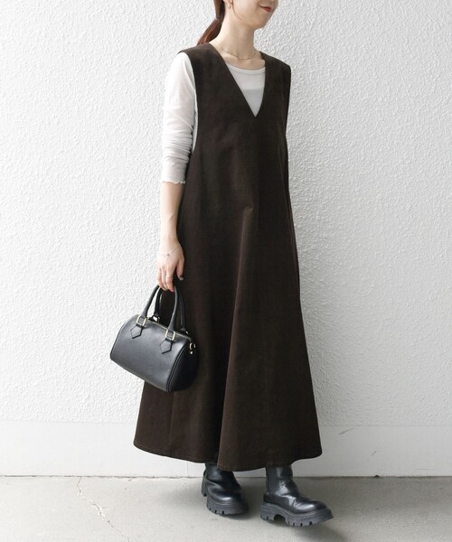 SHIPS any ワンピース ジャンパースカート any:「洗濯機可能