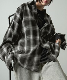 シャツ 「Alfred Alex」Gradient Checkered Shirt/グラデーション