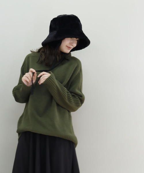 QUEENHEAD 帽子 ハット ファードックイヤーハット レディース