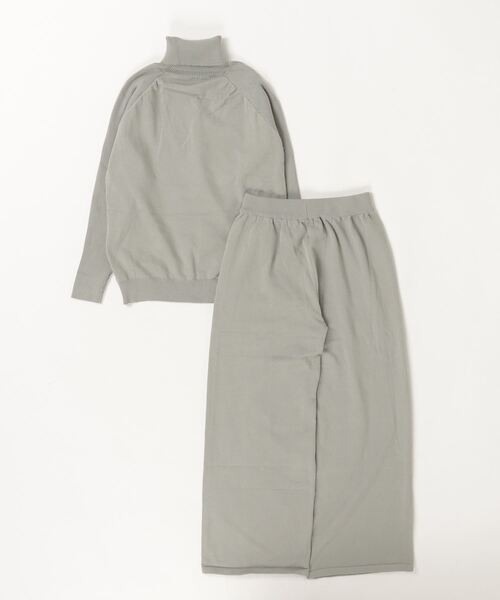 FREE STYLISTS ニット セーター タートルネックトップス ロングパンツ