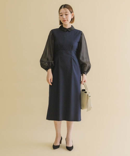 しのちゃん　　　アーバンリサーチロッソ　リーフ柄ワンピ URBAN RESEARCH ROSSO WOMEN（アーバンリサーチ ロッソ）の