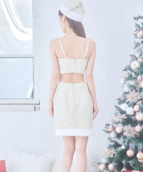 sugar nine コスプレ ジャケット付きツイードセットアップサンタ