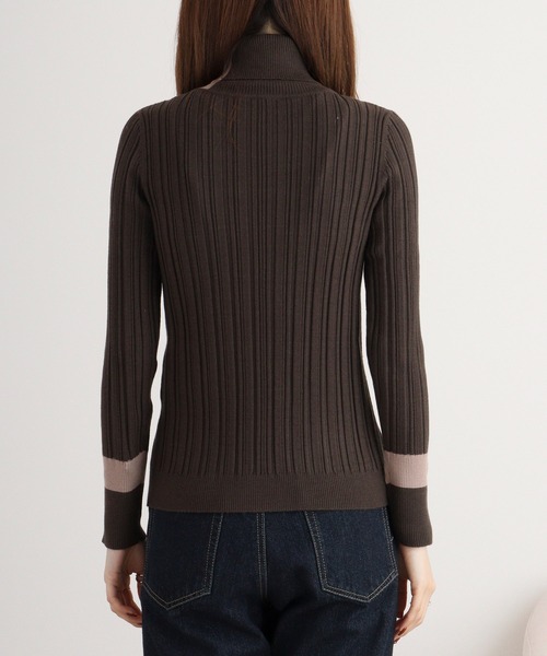 ニット セーター Eglantine 配色タートルリブニット レディース EGLANTINE ニット セーター Eglantine 配色タートルリブニット