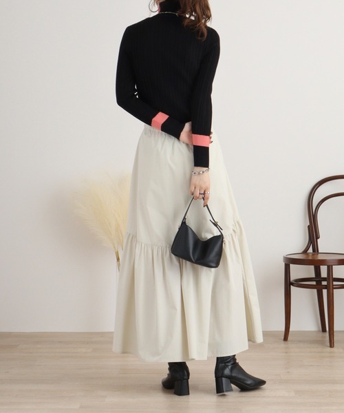 ニット セーター Eglantine 配色タートルリブニット レディース EGLANTINE ニット セーター Eglantine 配色タートルリブニット