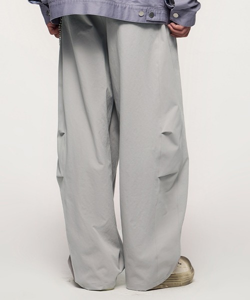 チノパン R. : Wide Leg Pleats Pants メンズ レディース_18