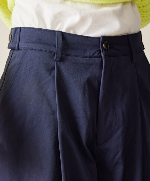 チノパン R. : Wide Leg Pleats Pants メンズ レディース_9