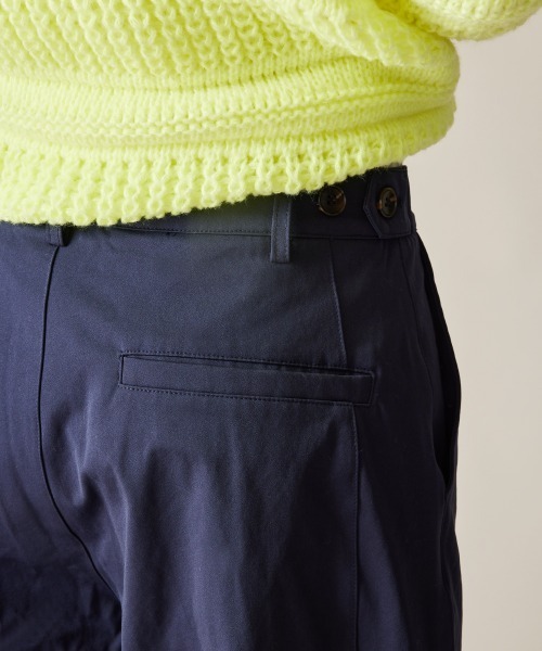 チノパン R. : Wide Leg Pleats Pants メンズ レディース_11