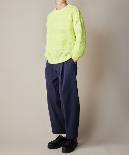 チノパン R. : Wide Leg Pleats Pants メンズ レディース_4
