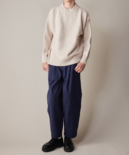 チノパン R. : Wide Leg Pleats Pants メンズ レディース_12