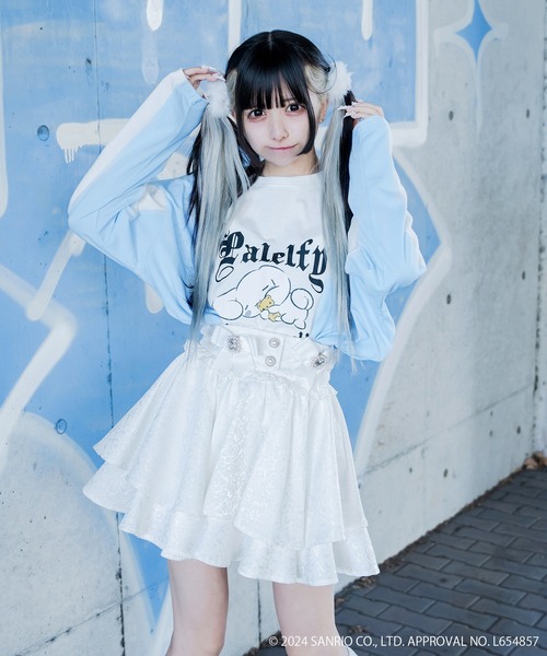 ♡Pal elfy♡ Pal elfy tシャツ シナモロール すやすやロンT レディース : ZOZOTOWN