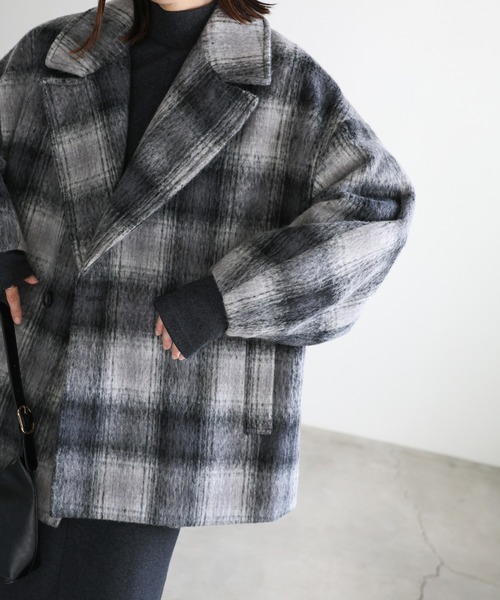 美品【ジャーナルスタンダード】ウールチェスターコート【M】チェスターコクーン 美品【ジャーナルスタンダード】ウールチェスターコート【M