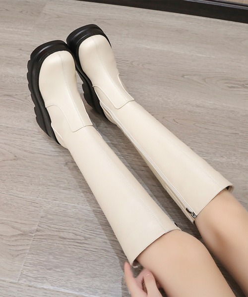 Lace Ladies（レースレディース） ブーツ レザー調 厚底 ウエッジ