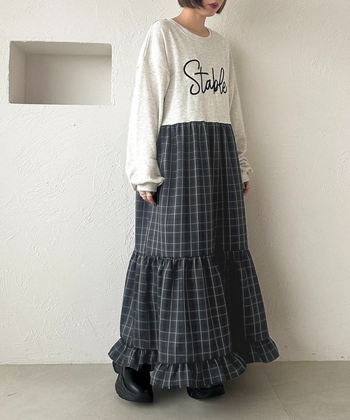 ViviennWestwood　リメイク風　 ワンピース apres jour mignon ワンピース リメイク風裏毛ワンピース「ZOZOTOWN